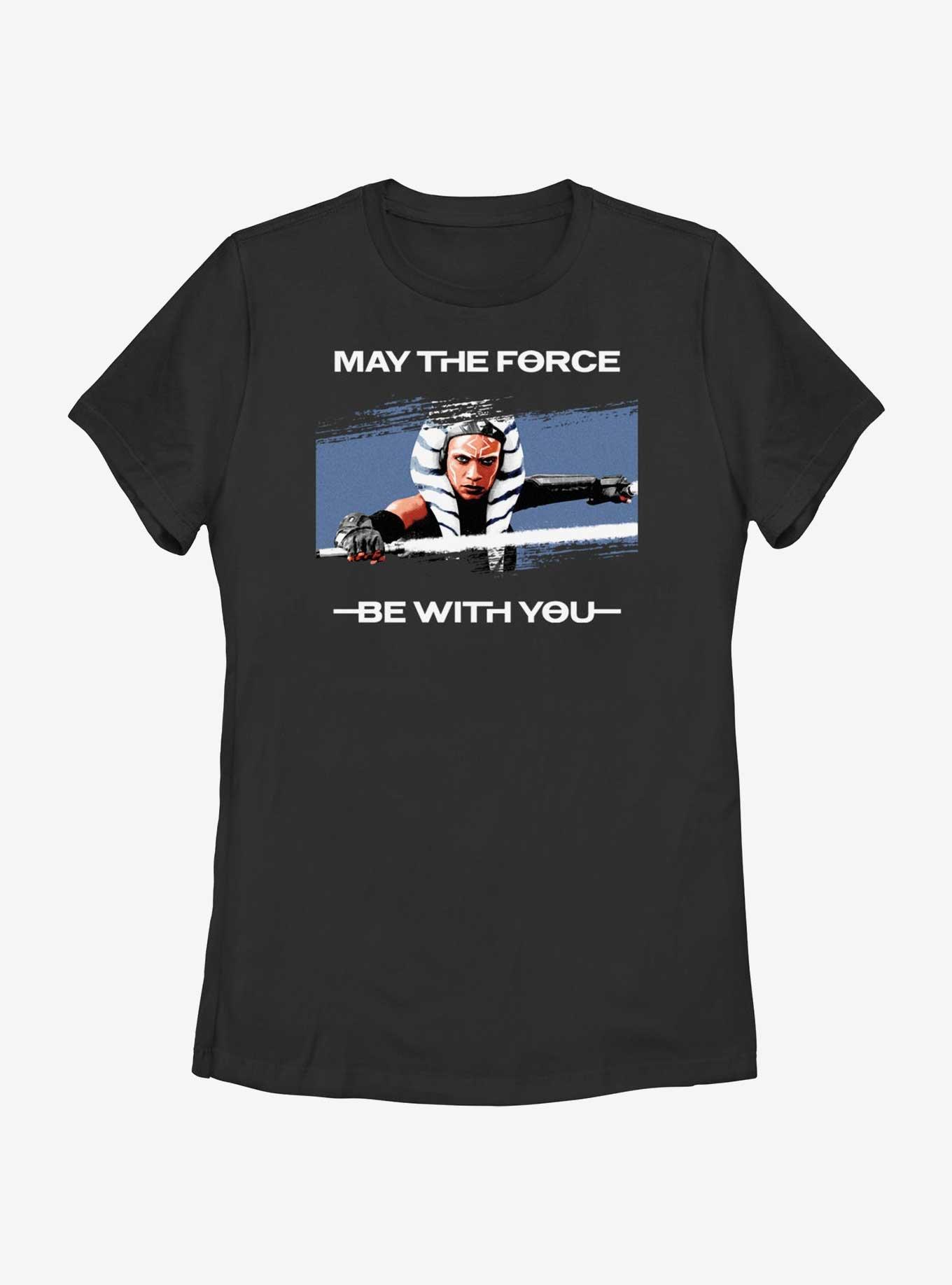 Star Wars Ahsoka May The Force Be With You Portrait Womens T-Shirt, , hi-res