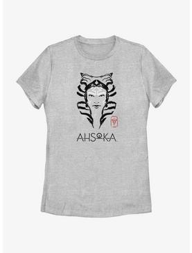 Star Wars Ahsoka Face Portrait Womens T-Shirt, , hi-res