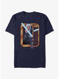 Star Wars Ahsoka Saber Badge T-Shirt, NAVY, hi-res