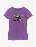 Star Wars Ahsoka Jedi Warrior Youth Girls T-Shirt, PURPLE BERRY, hi-res