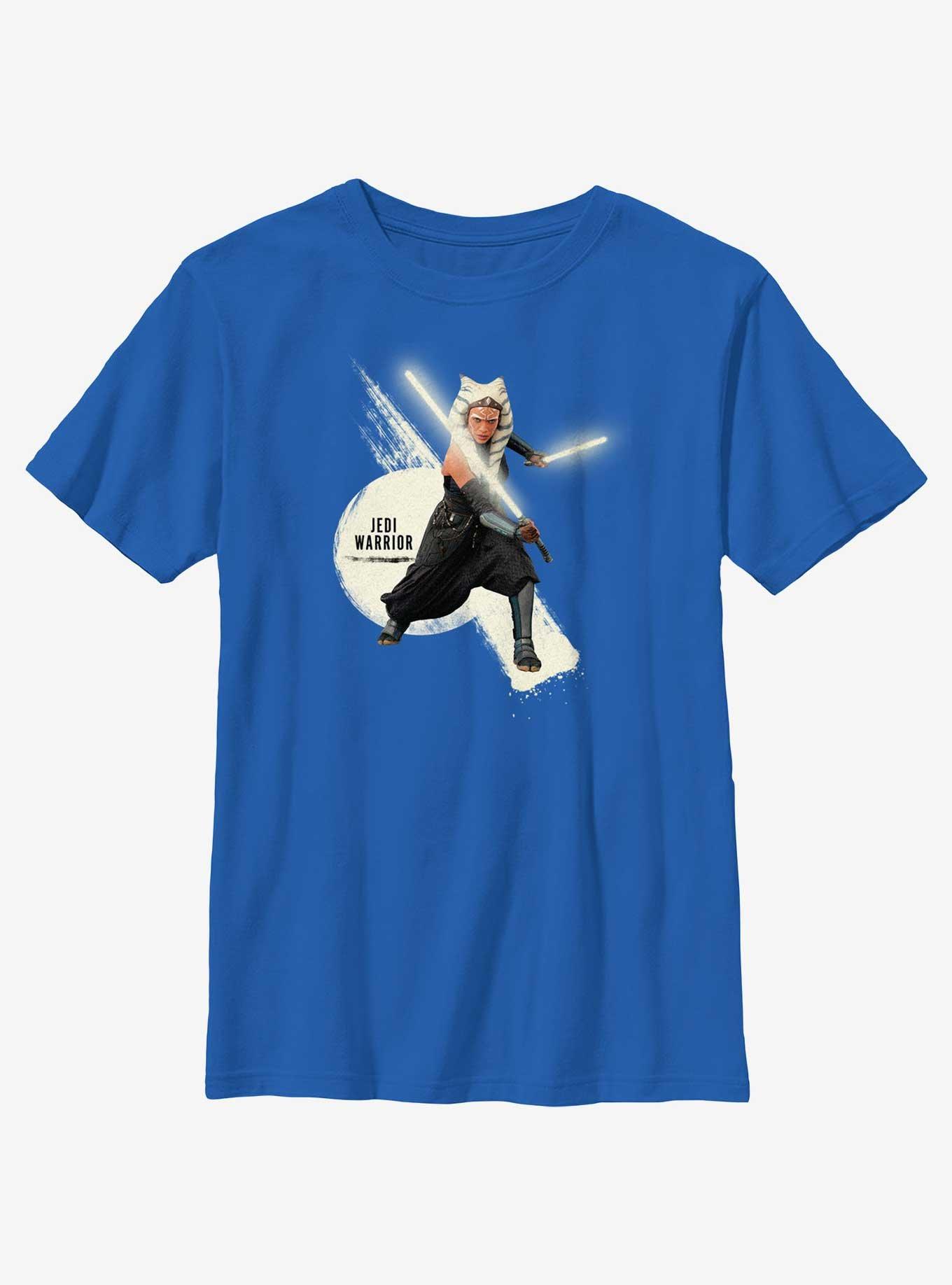 Star Wars Ahsoka Ready For Battle Youth T-Shirt, ROYAL, hi-res