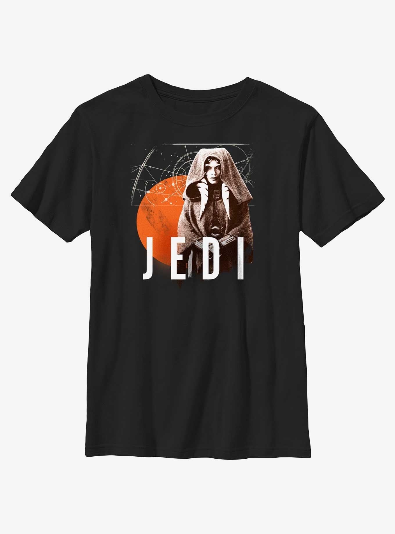Star Wars Ahsoka Galactic Jedi Youth T-Shirt, BLACK, hi-res