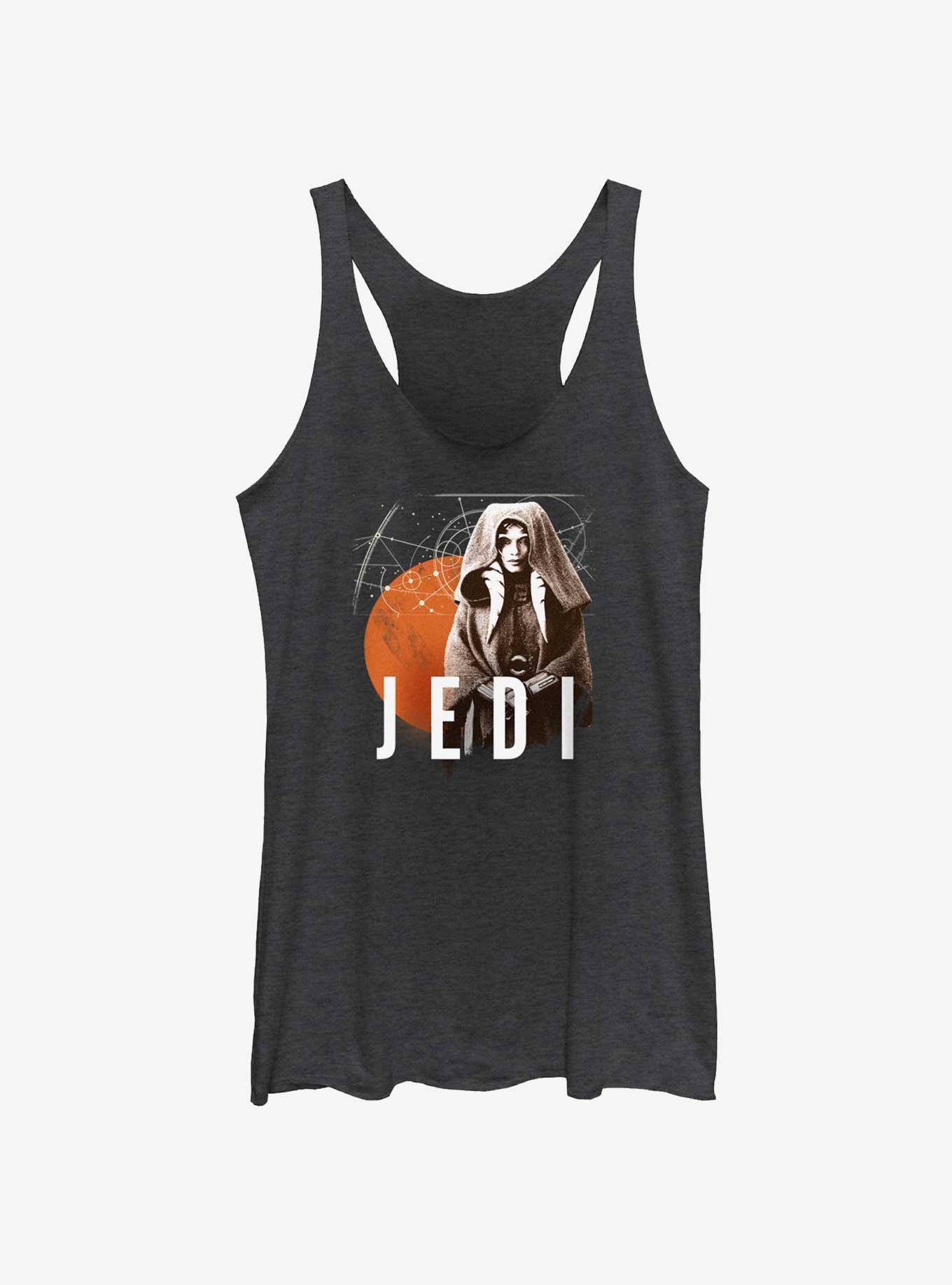 Star Wars Ahsoka Galactic Jedi Womens Tank Top, BLK HTR, hi-res