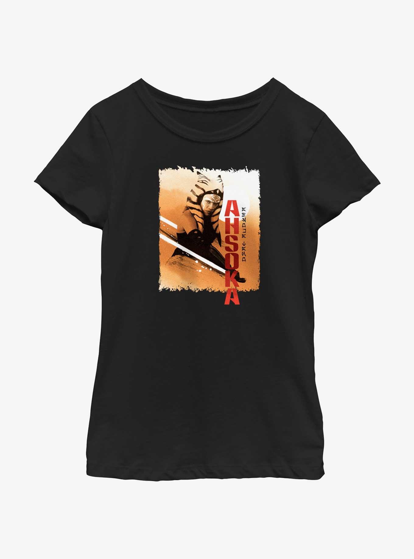 Star Wars Ahsoka Warm Tonal Swoosh Youth Girls T-Shirt, , hi-res