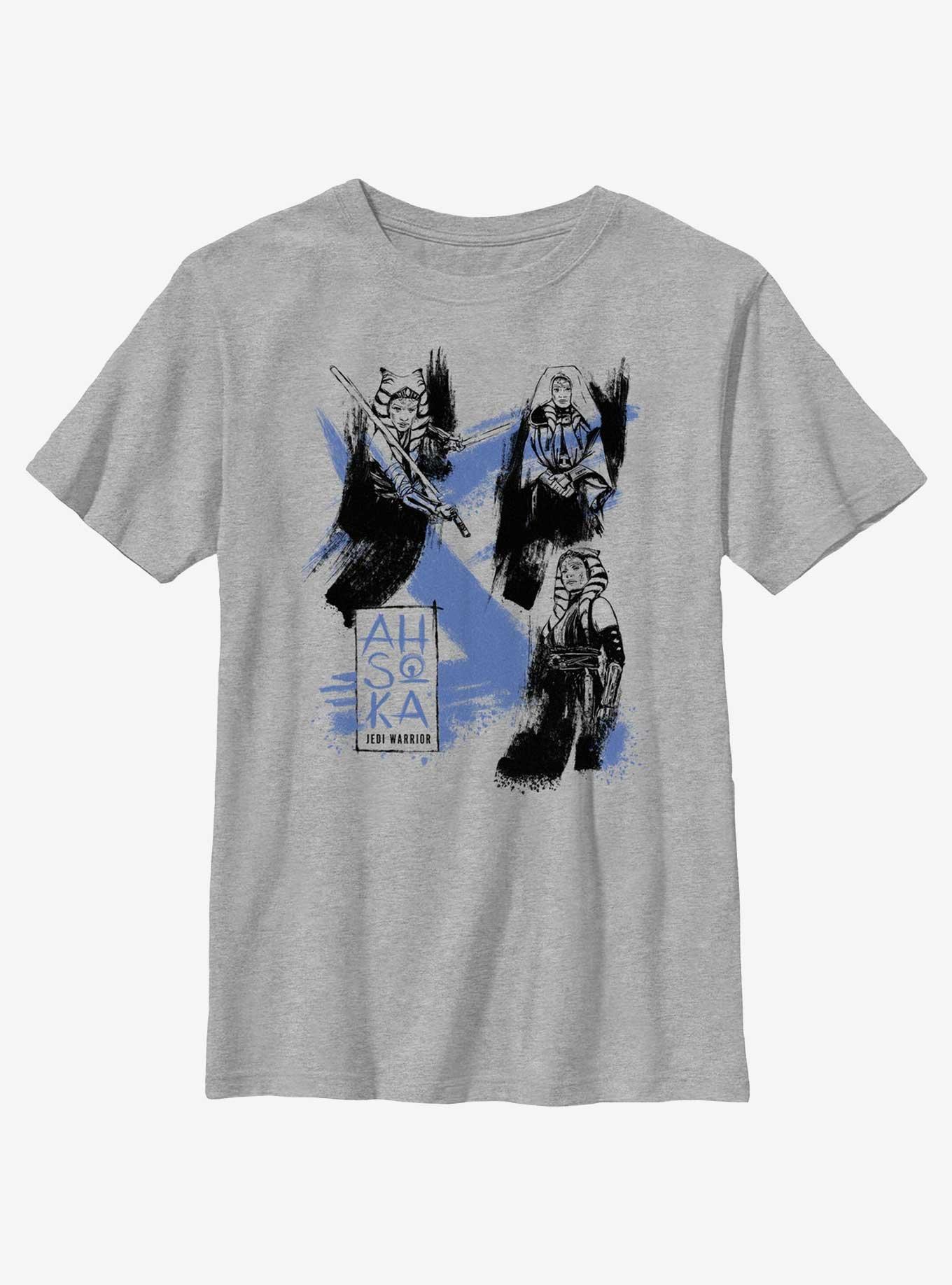 Star Wars Ahsoka Jedi Strokes Youth T-Shirt, , hi-res