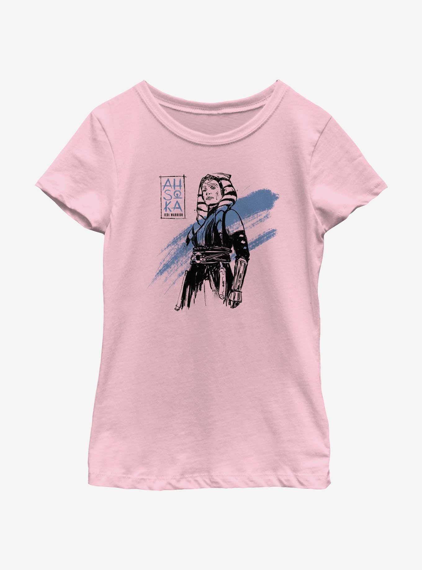 Star Wars Ahsoka Inky Ahsoka Youth Girls T-Shirt, , hi-res