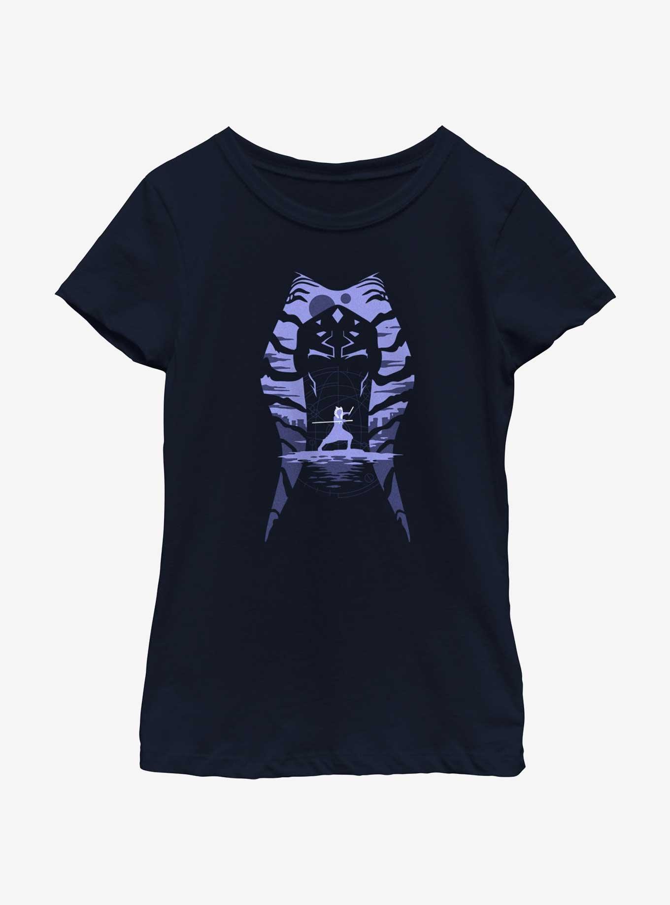 Star Wars Ahsoka Montral Skyline Youth Girls T-Shirt, , hi-res