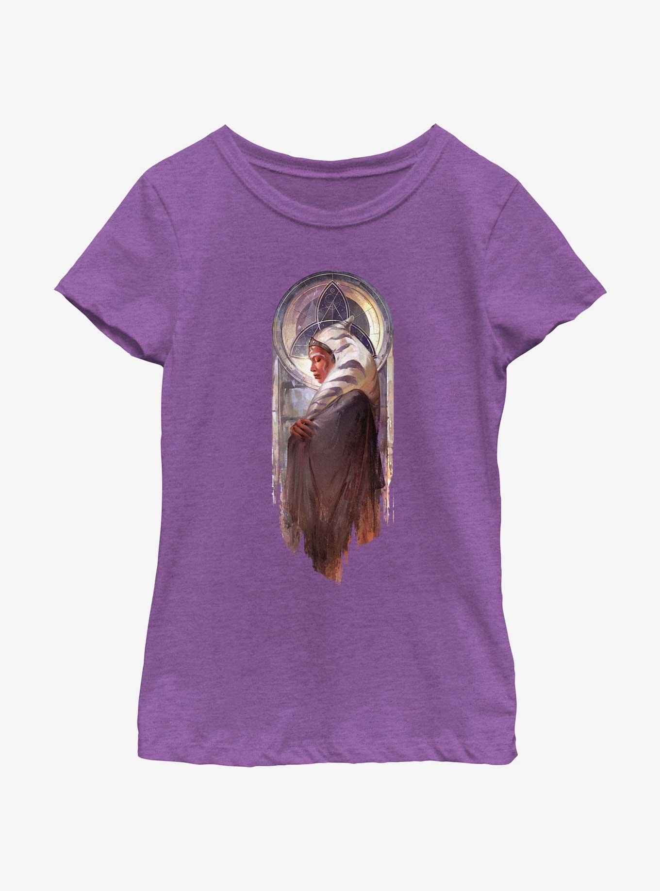 Star Wars Ahsoka Monastic Painting Youth Girls T-Shirt, , hi-res