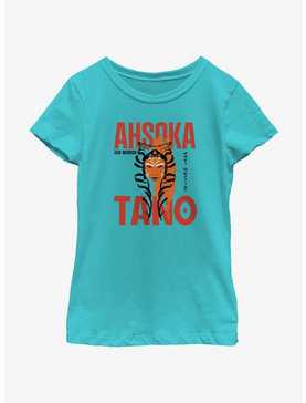 Star Wars Ahsoka Face Overlay Youth Girls T-Shirt, , hi-res