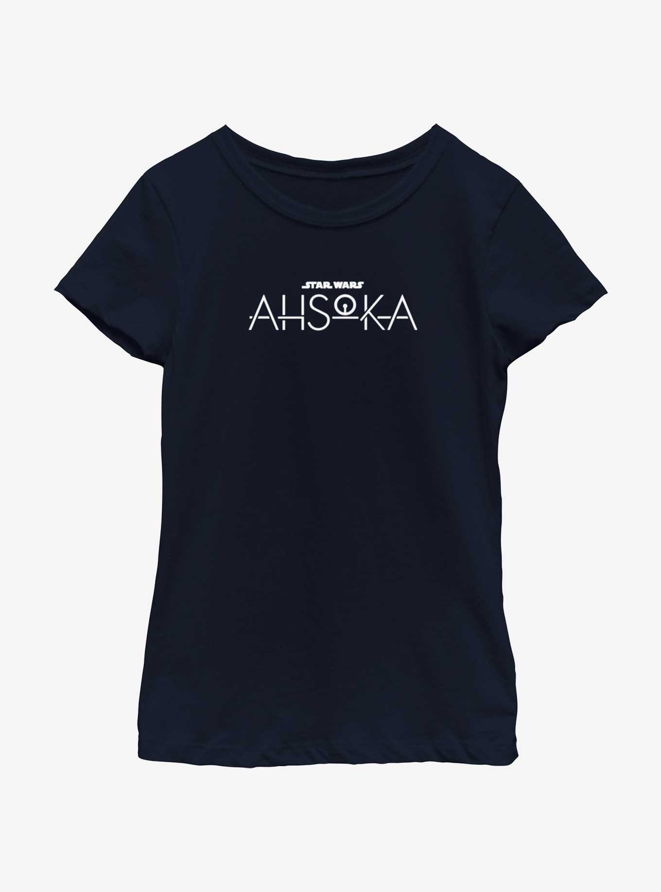 Star Wars Ahsoka Light Logo Youth Girls T-Shirt, , hi-res