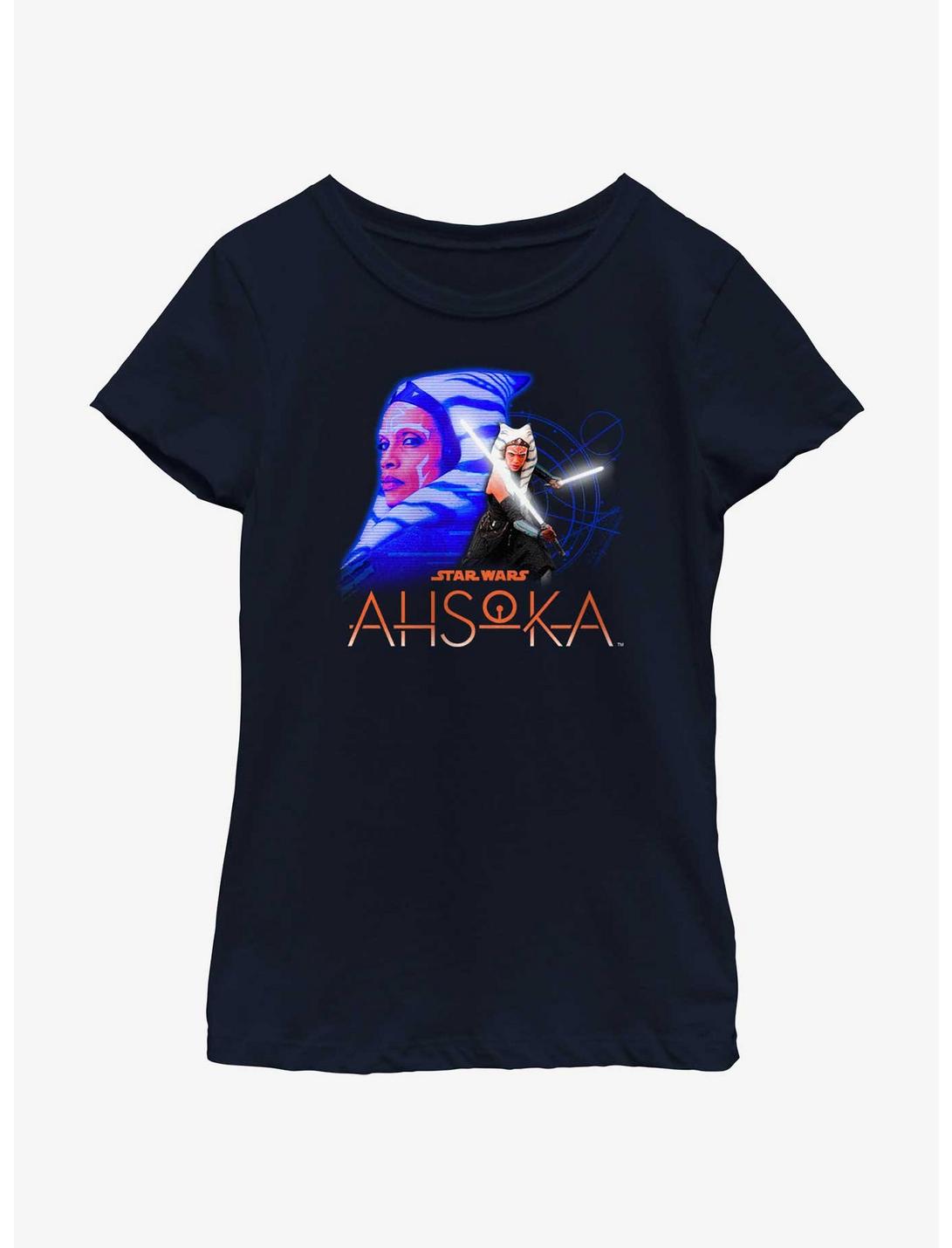 Star Wars Ahsoka Apprentice Of Anakin Youth Girls T-Shirt, NAVY, hi-res