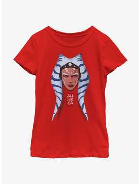 Star Wars Ahsoka Montral Portrait Youth Girls T-Shirt, , hi-res