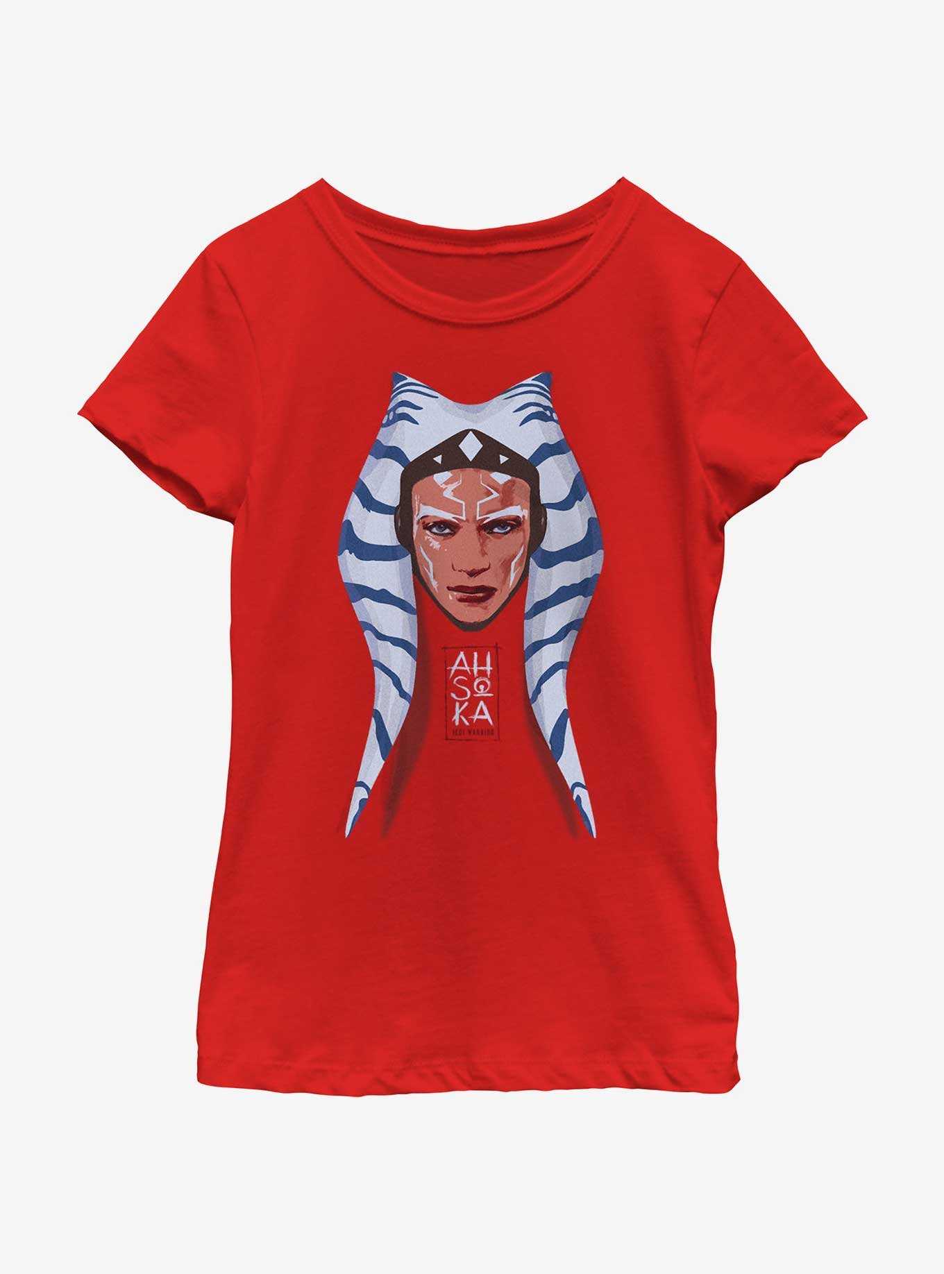 Star Wars Ahsoka Montral Portrait Youth Girls T-Shirt, , hi-res