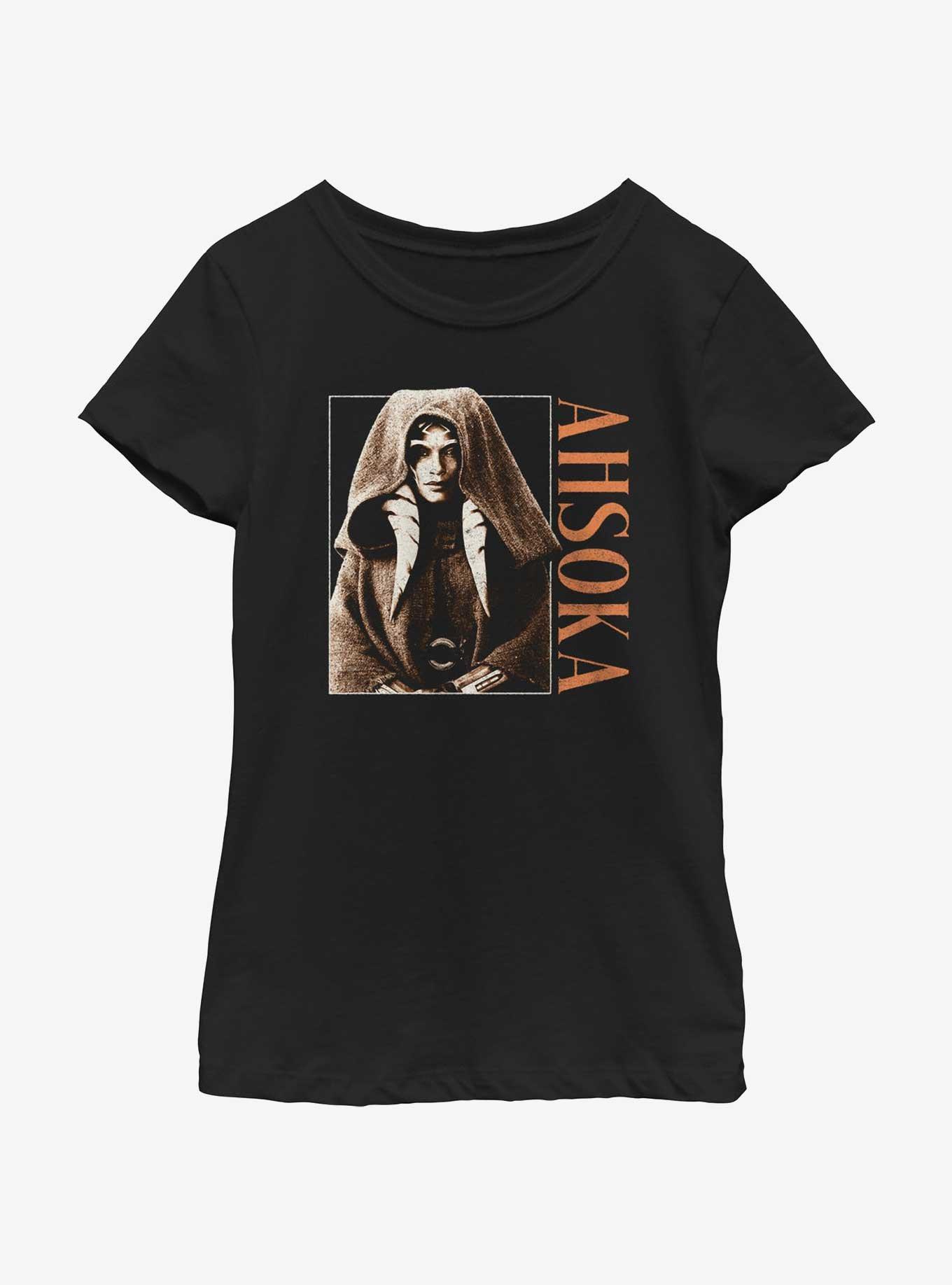 Star Wars Ahsoka Cloaked Jedi Youth Girls T-Shirt BoxLunch Web Exclusive, , hi-res