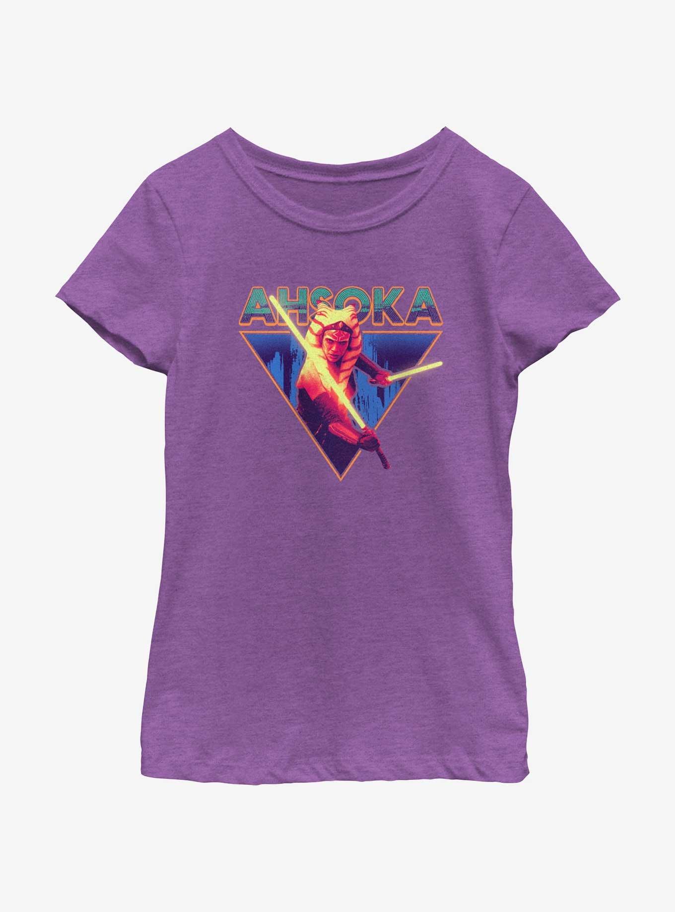 Star Wars Ahsoka Blazing Saber Youth Girls T-Shirt, , hi-res