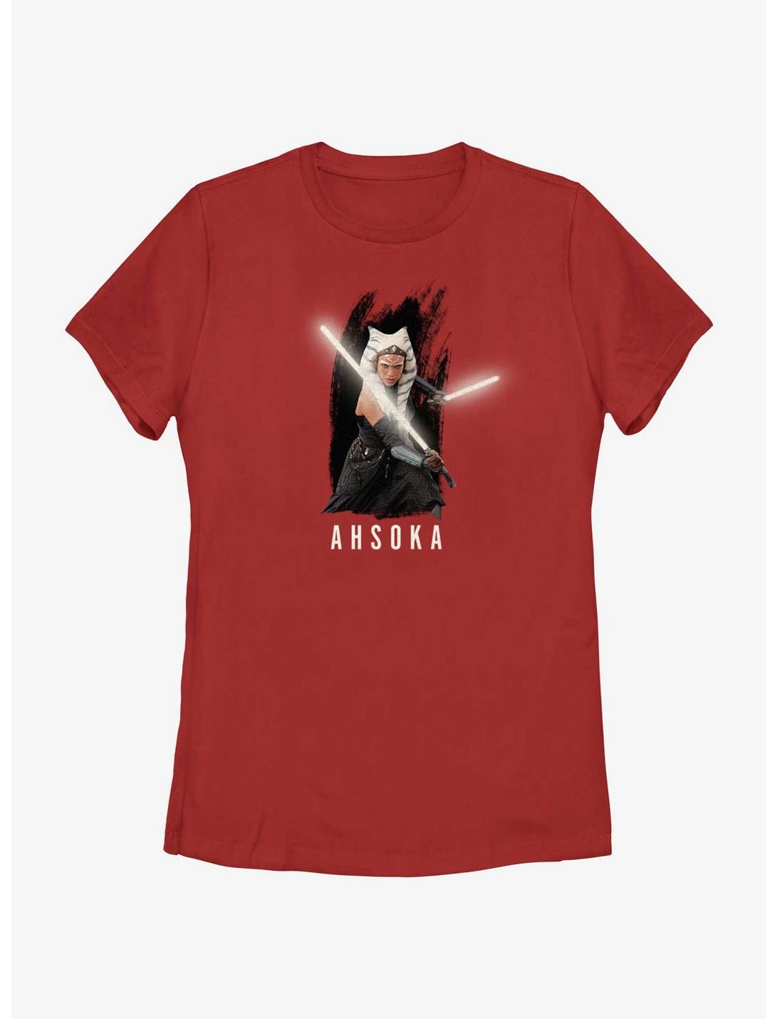 Star Wars Ahsoka Anakin's Padawan Womens T-Shirt, RED, hi-res
