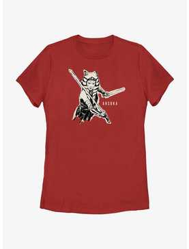 Star Wars Ahsoka Jedi Sketch Womens T-Shirt, , hi-res