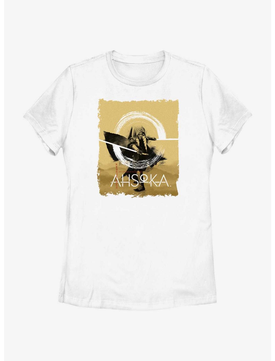 Star Wars Ahsoka Circular Saber Womens T-Shirt, WHITE, hi-res