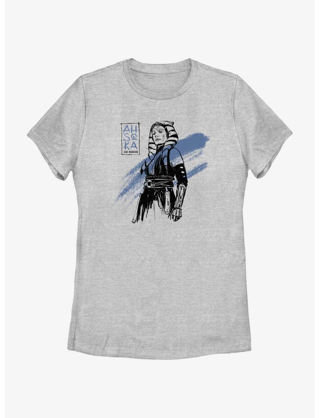 Star Wars Ahsoka Inky Ahsoka Womens T-Shirt, ATH HTR, hi-res