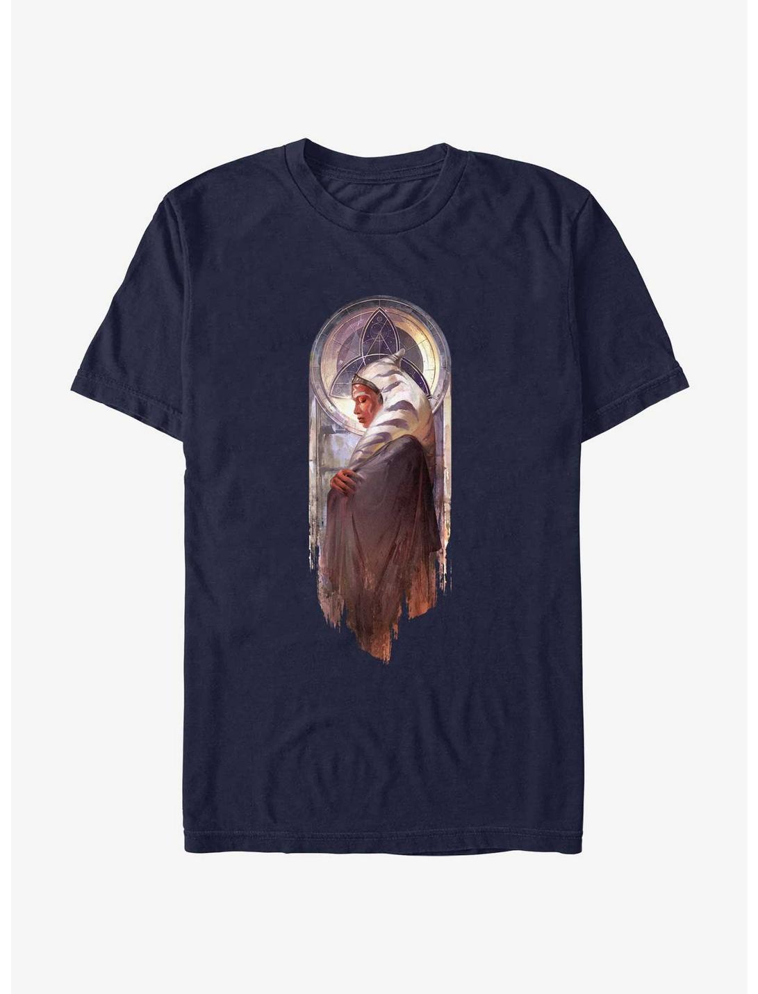 Star Wars Ahsoka Monastic Painting T-Shirt, NAVY, hi-res