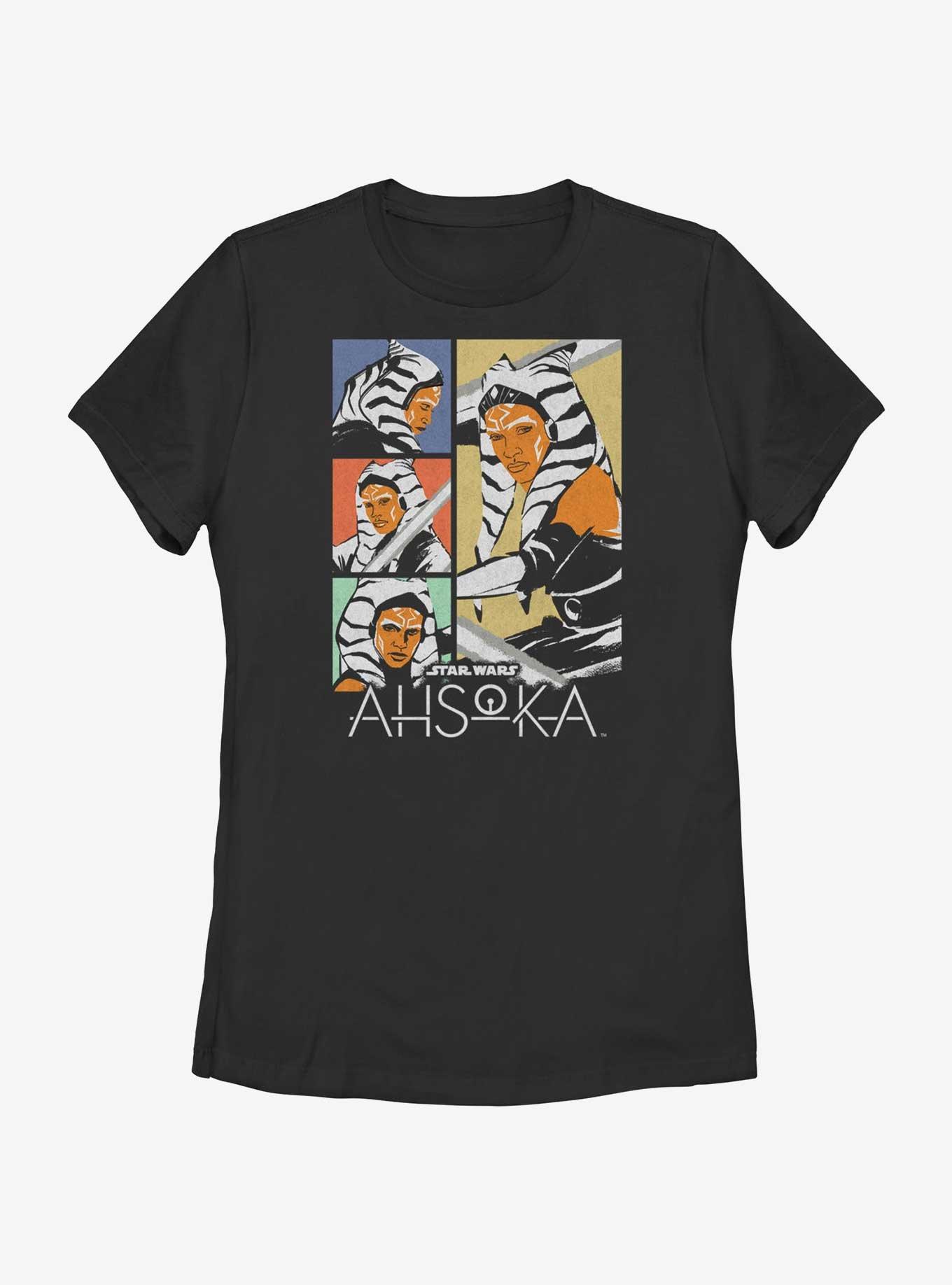 Star Wars Ahsoka Jedi Box Up Womens T-Shirt, BLACK, hi-res