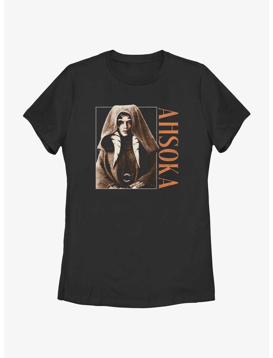 Star Wars Ahsoka Cloaked Jedi Womens T-Shirt Her Universe Web Exclusive, BLACK, hi-res