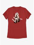 Star Wars Ahsoka Hero Portrait Womens T-Shirt, RED, hi-res