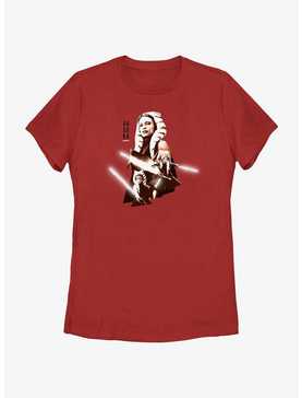 Star Wars Ahsoka Hero Portrait Womens T-Shirt, , hi-res