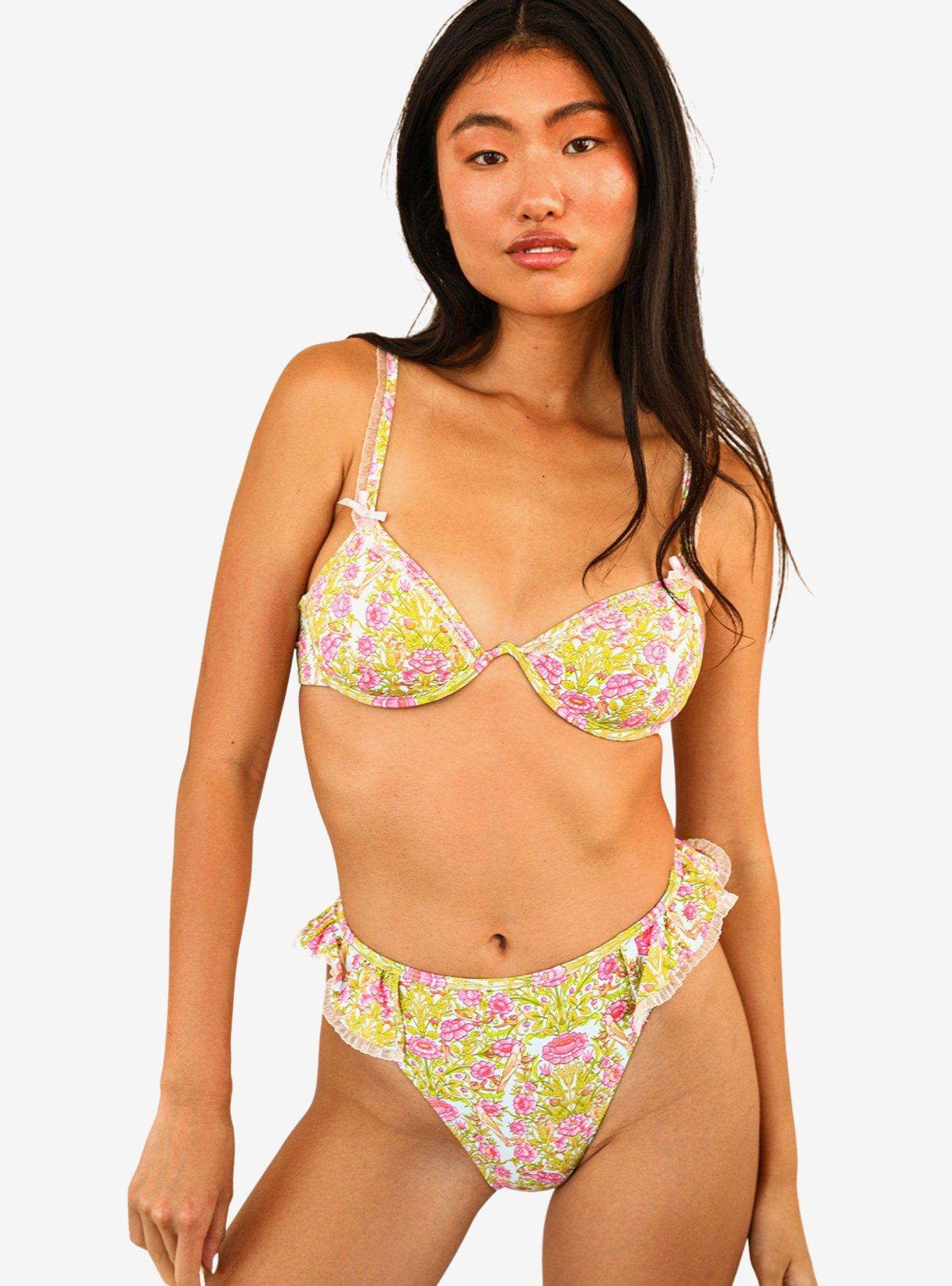 Dippin' Daisy's Daphne Swim Top Multi-Colored Floral, FLORAL, hi-res