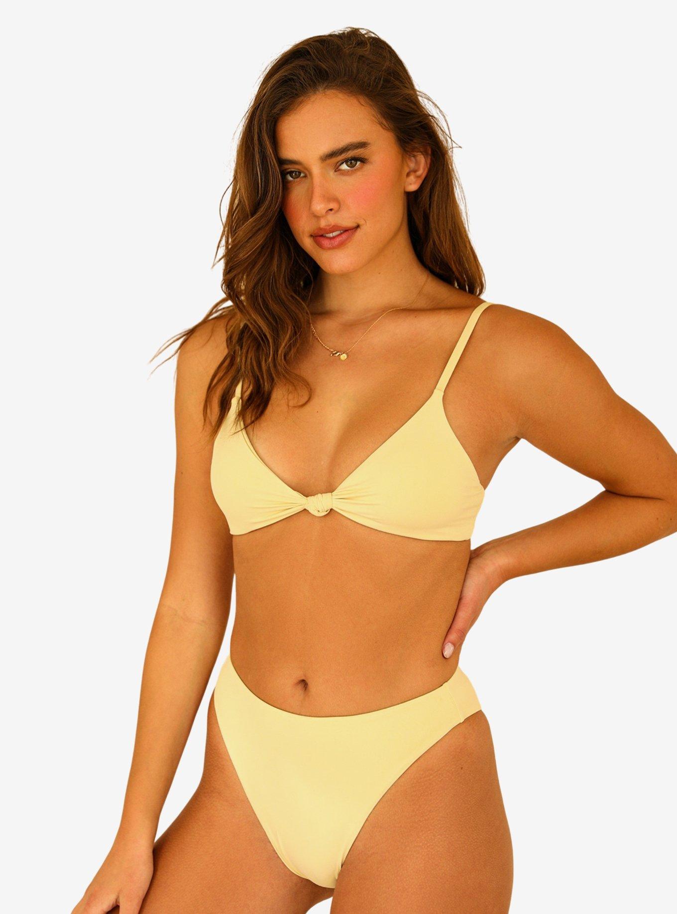 Dippin' Daisy's Seashore Swim Bottom Pale Yellow, PALE YELLOW, hi-res