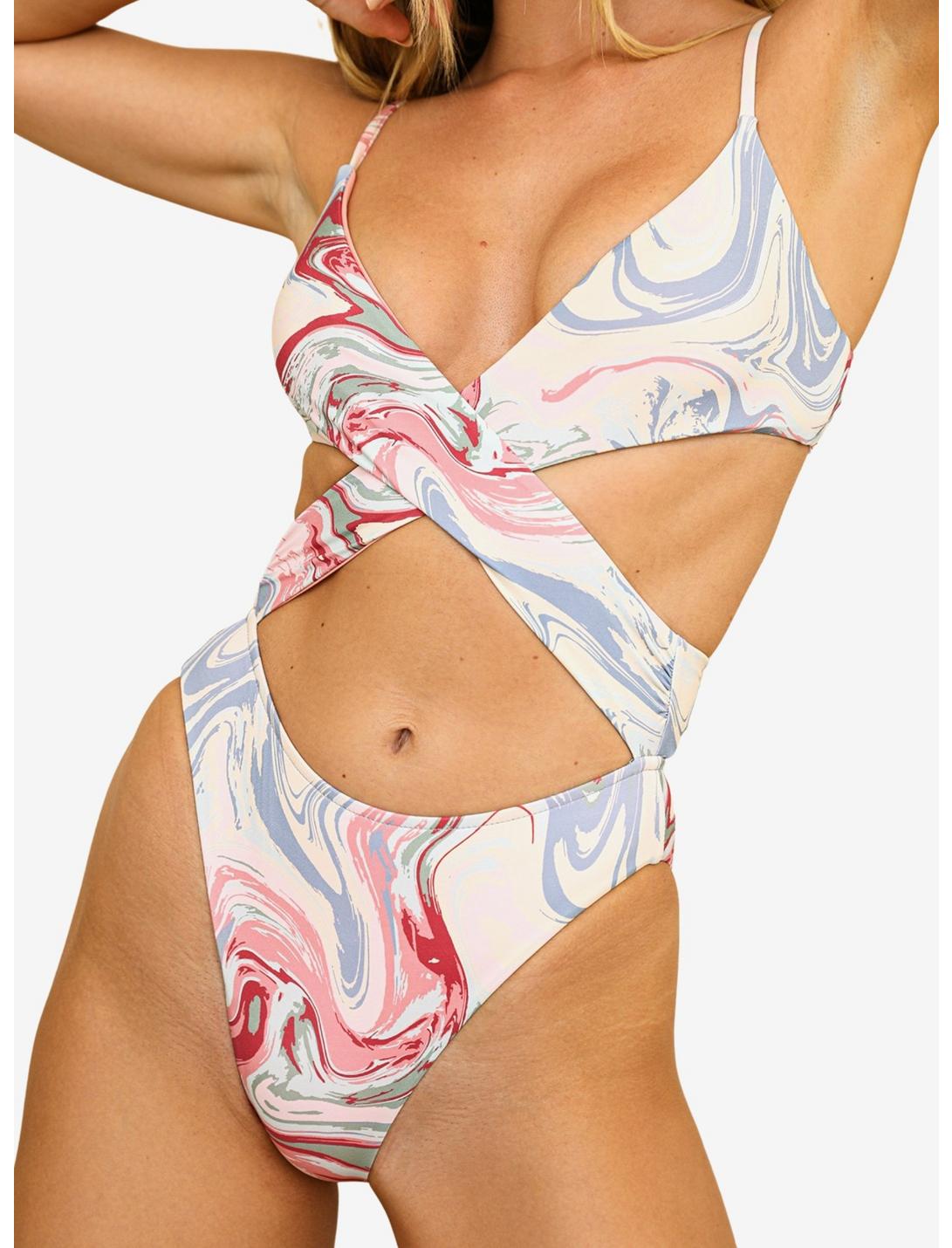 Dippin' Daisy's Bay Breeze One Piece Multi-Colored Ripples, MULTI, hi-res