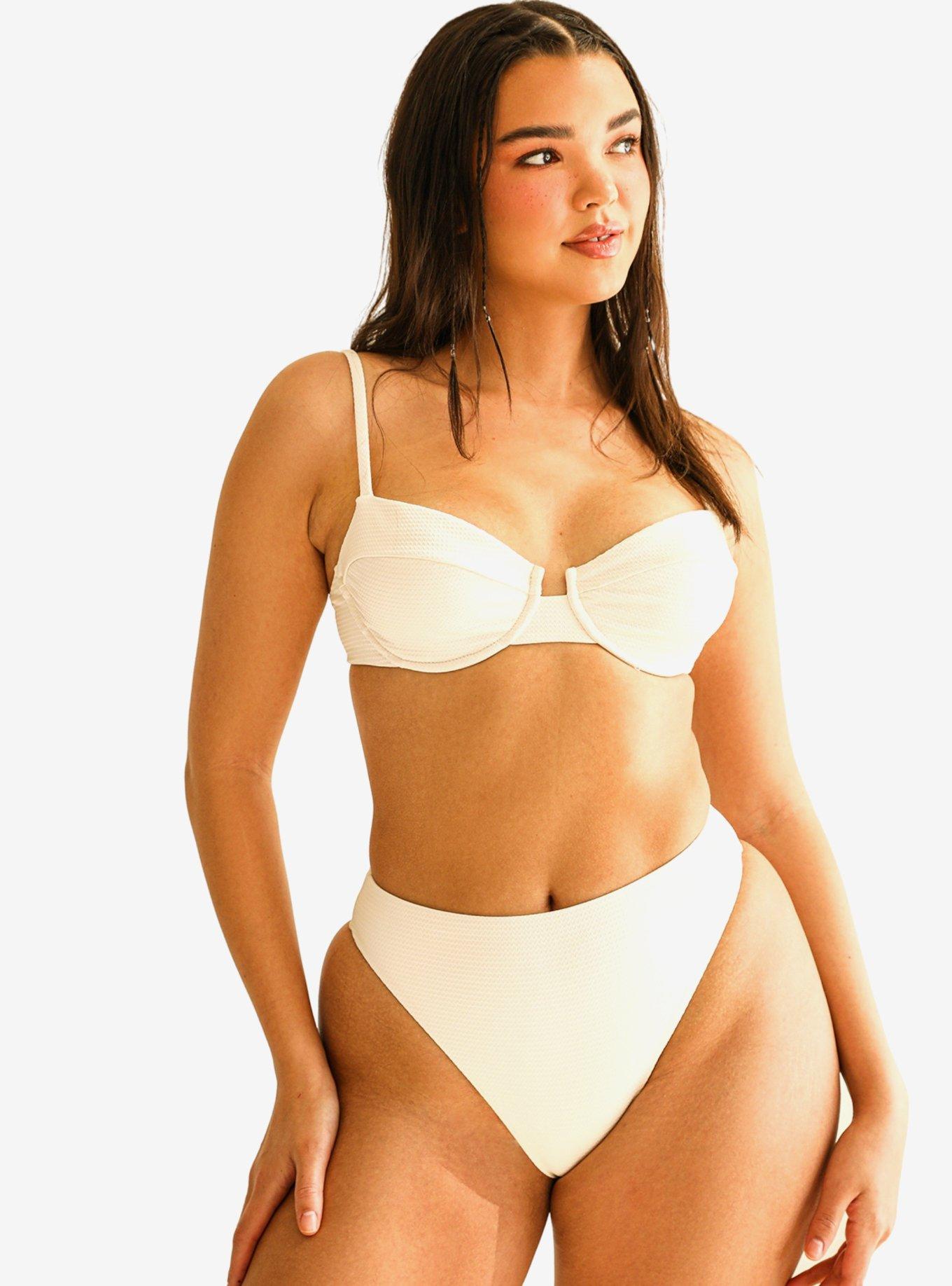 Dippin' Daisy's Gigi Swim Top Dove White, , hi-res