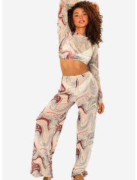 Dippin' Daisy's That Girl Mesh Swim Pants Cover-Up Multi-Colored Ripples, , hi-res