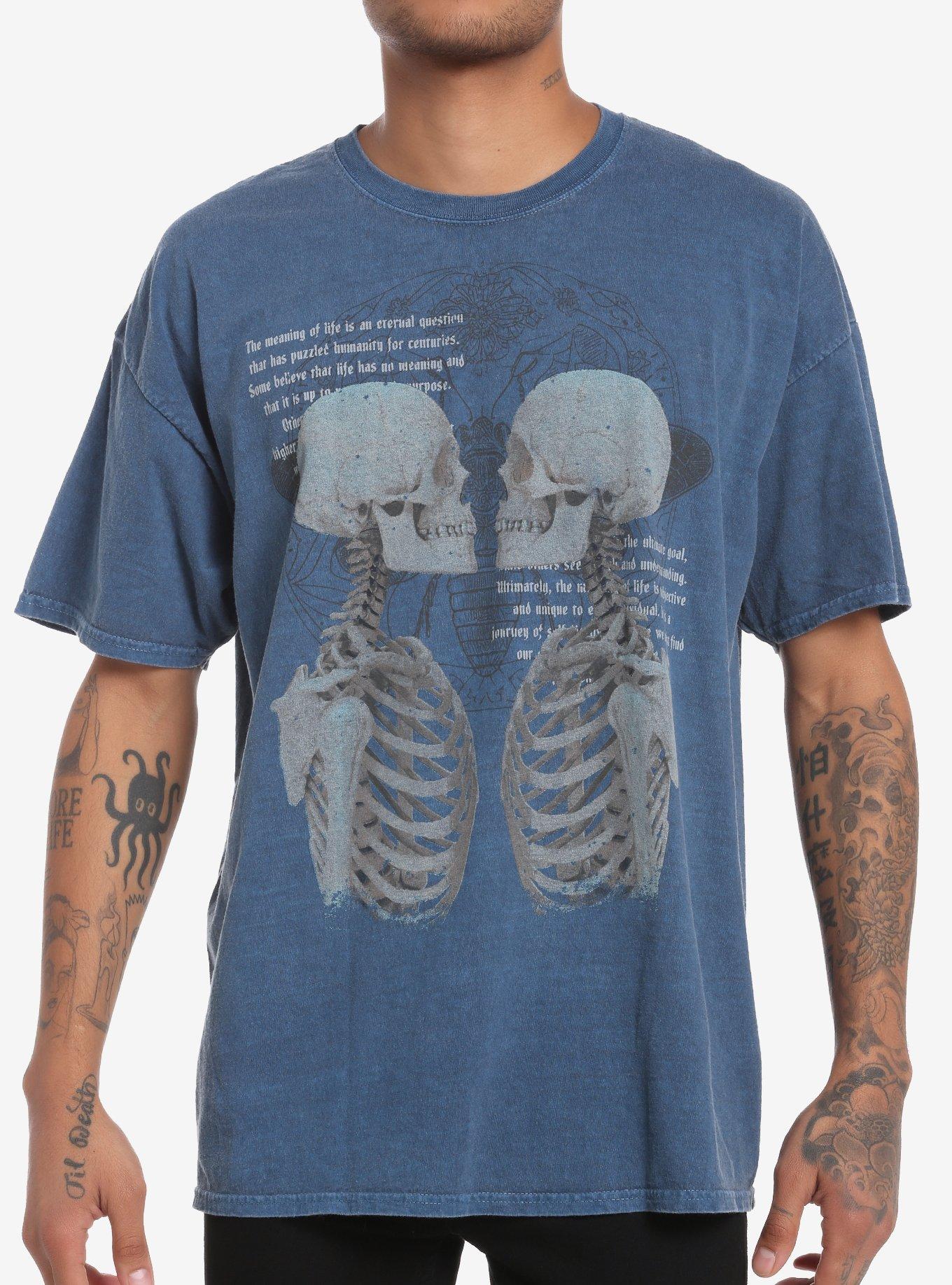 Social Collision® Meaning Of Life Skeletons T-Shirt, MULTI, hi-res