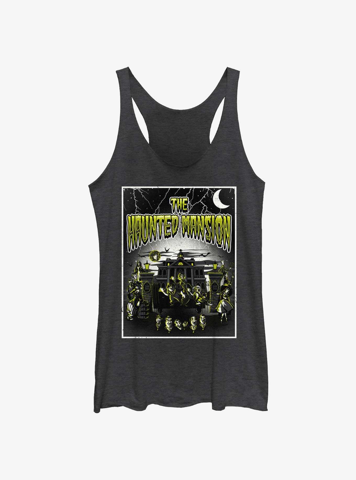 Disney Haunted Mansion Horror Mansion Poster Womens Tank Top BoxLunch Web Exclusive, , hi-res
