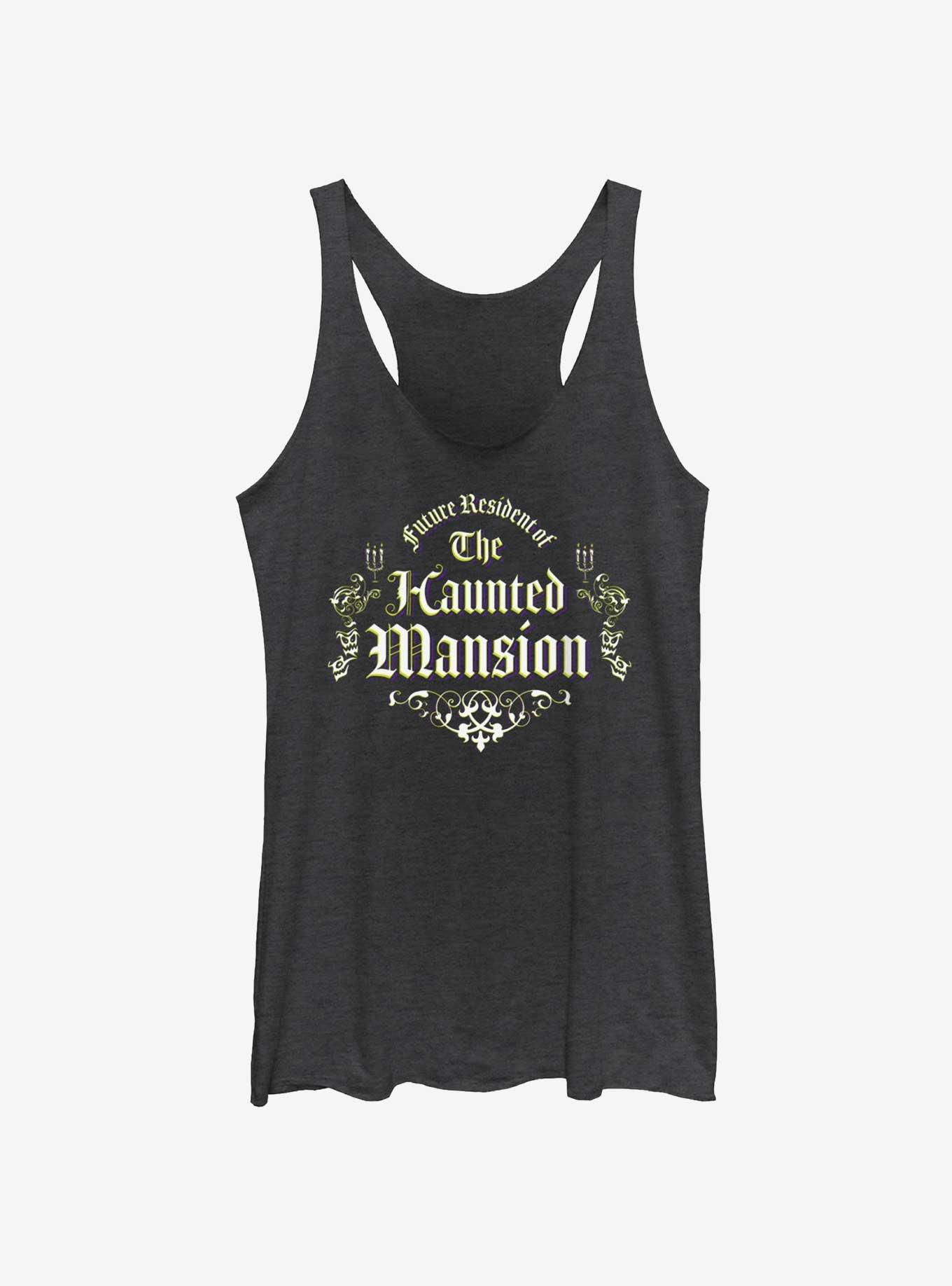 Disney Haunted Mansion Future Resident Womens Tank Top, BLK HTR, hi-res