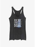 Disney Haunted Mansion Here Comes The Ghost Bride Womens Tank Top, BLK HTR, hi-res