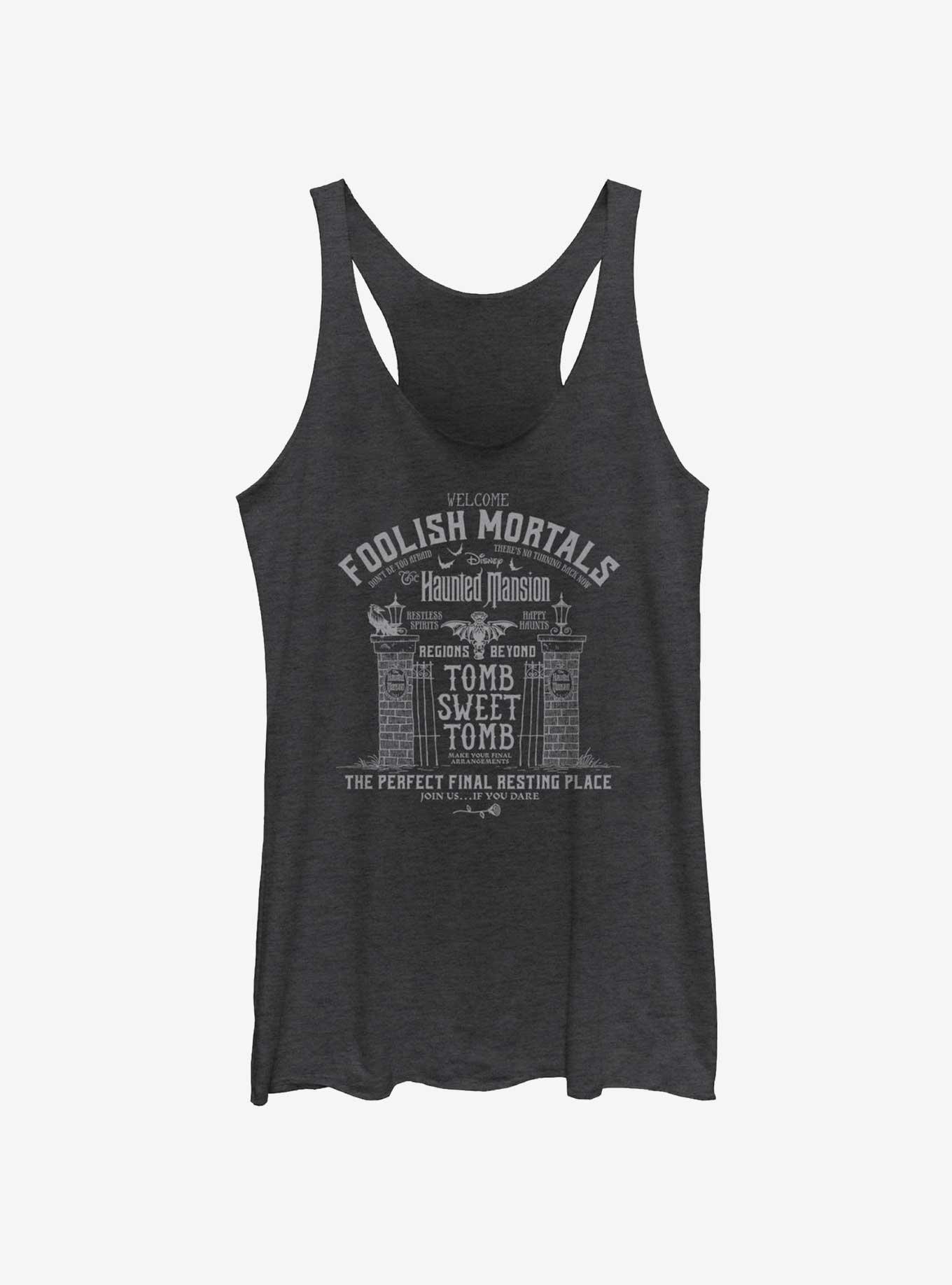 Disney Haunted Mansion Tomb Sweet Tomb Womens Tank Top, BLK HTR, hi-res