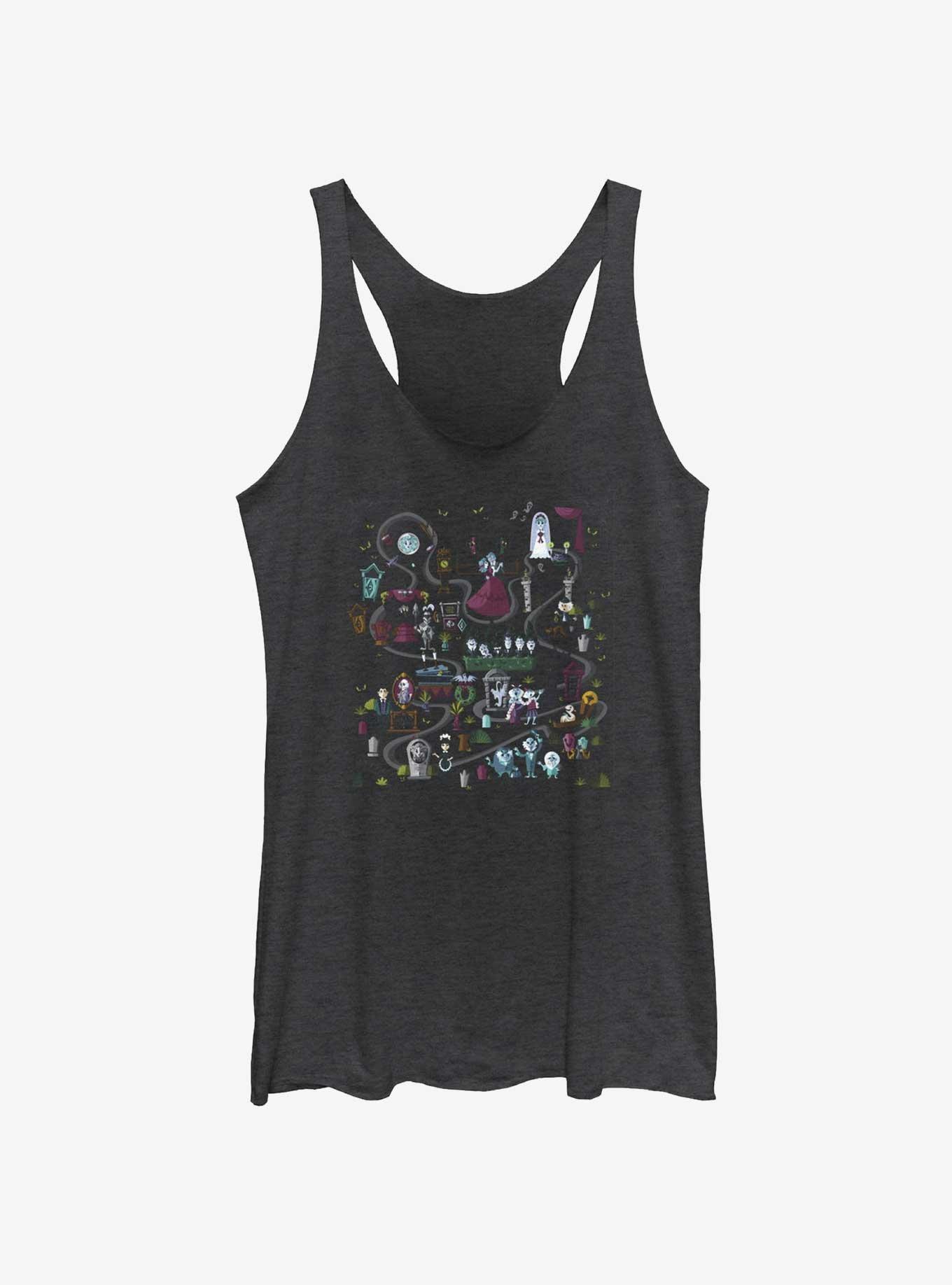 Disney Haunted Mansion Mansion Map Womens Tank Top, , hi-res
