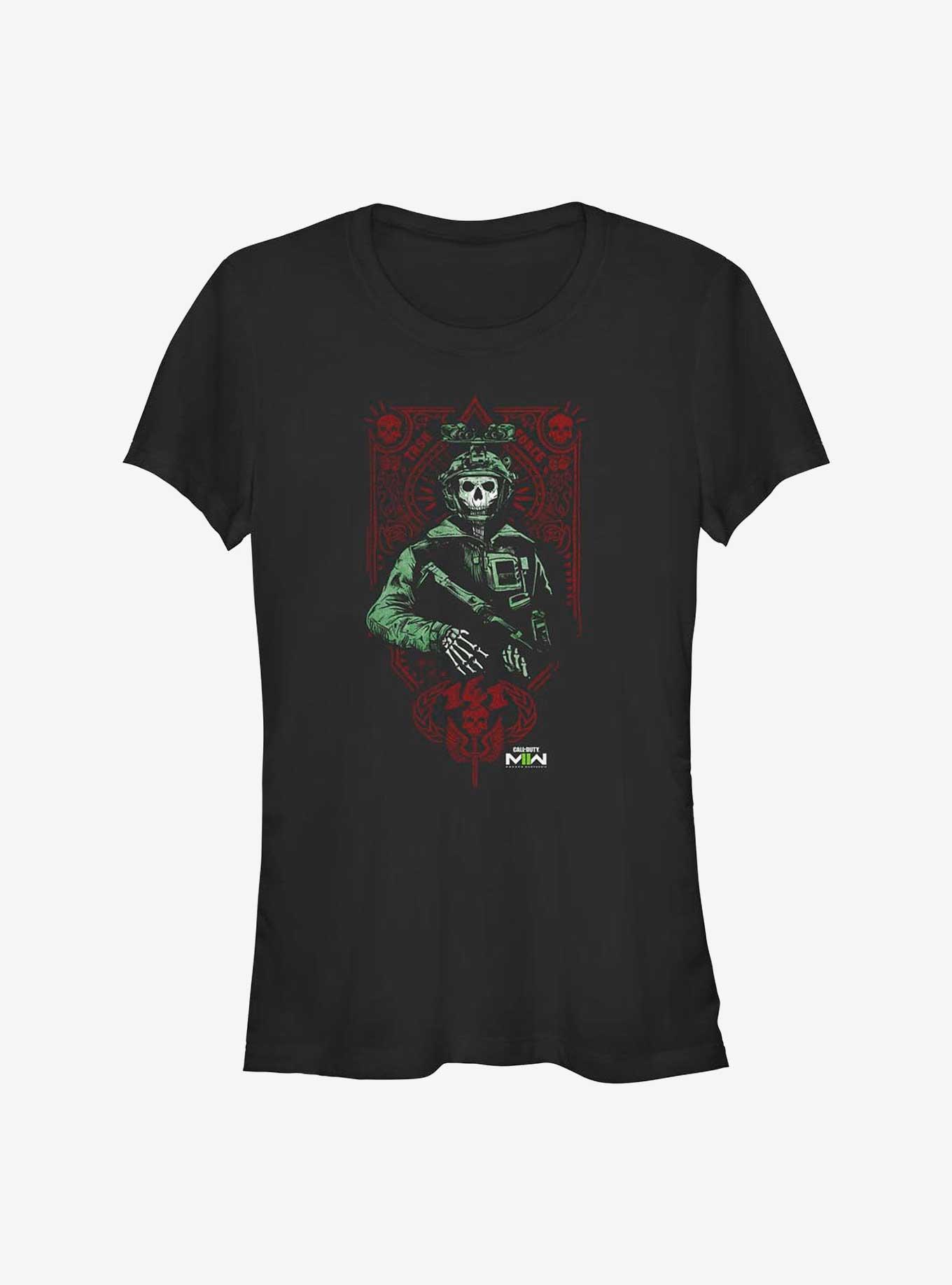 Call Of Duty Cartel Ghost Girls T-Shirt, BLACK, hi-res