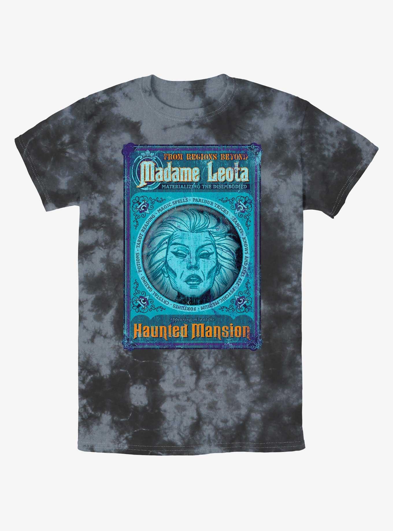 Disney Haunted Mansion Madame Leota Poster Tie-Dye T-Shirt, BLKCHAR, hi-res