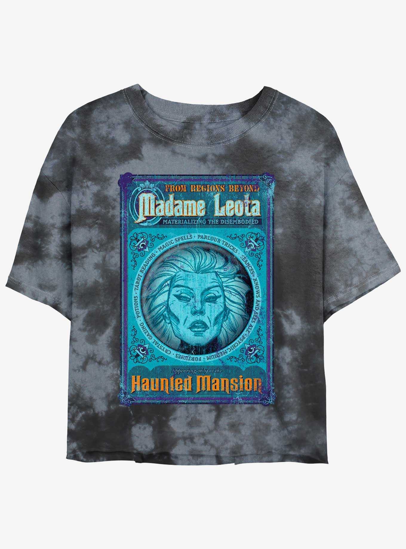 Disney Haunted Mansion Madame Leota Poster Tie-Dye Womens Crop T-Shirt, , hi-res