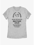 Disney Haunted Mansion Dear Departed Brother Dave Womens T-Shirt, ATH HTR, hi-res