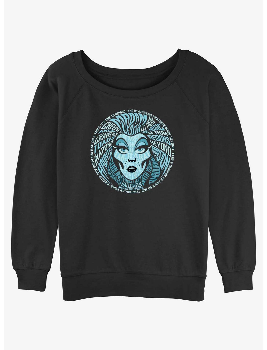 Disney Haunted Mansion Madam Leota Womens Slouchy Sweatshirt, BLACK, hi-res