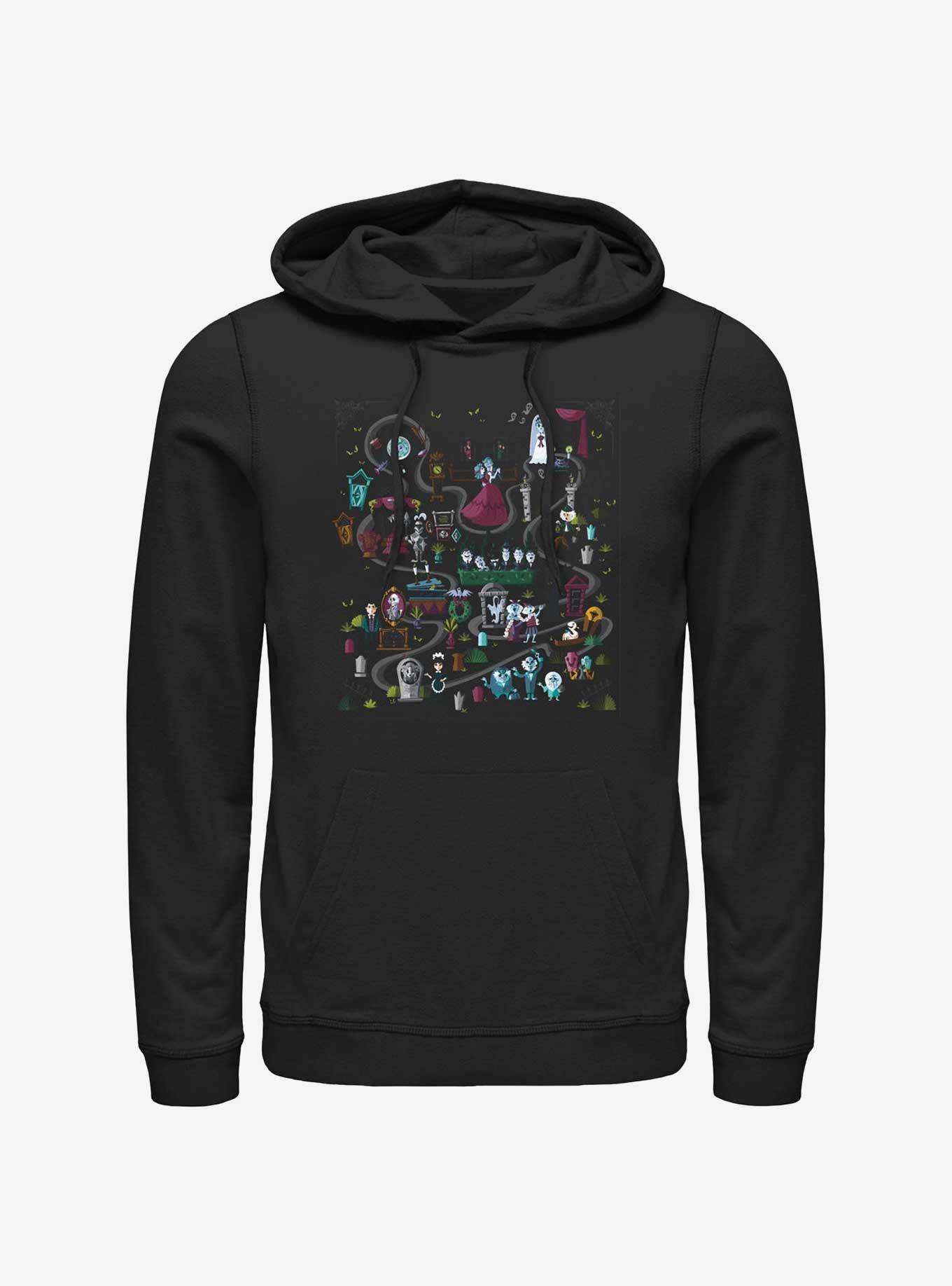 Disney Haunted Mansion Mansion Map Hoodie 