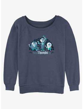 Disney Haunted Mansion Three Thumbs Up Womens Slouchy Sweatshirt, , hi-res