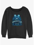 Disney Haunted Mansion Haunted Gargoyle Candles Womens Slouchy Sweatshirt, BLACK, hi-res