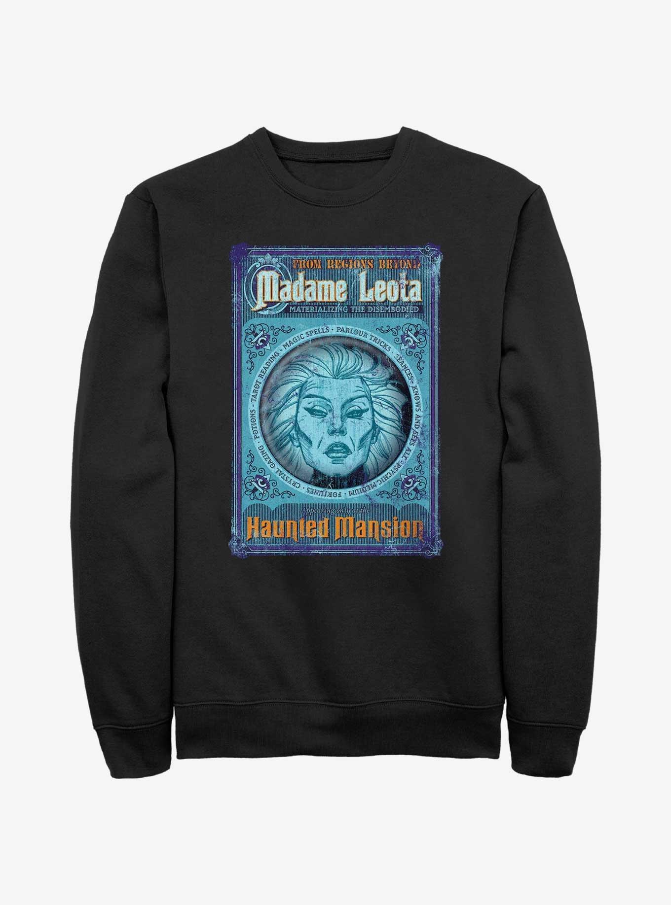 Disney Haunted Mansion Madame Leota Poster Sweatshirt, BLACK, hi-res