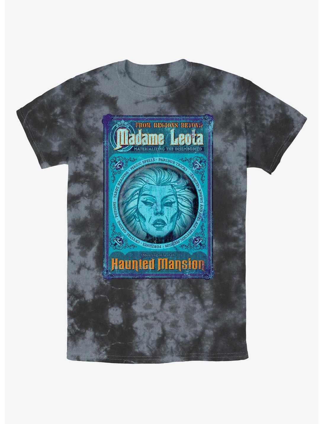 Disney Haunted Mansion Madame Leota Poster Tie-Dye T-Shirt, BLKCHAR, hi-res