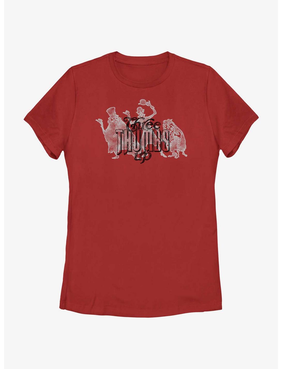 Disney Haunted Mansion Three Thumbs Up Womens T-Shirt, RED, hi-res